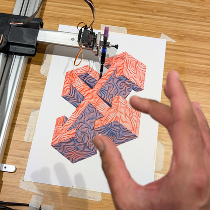 A TRIBUTE TO VIRGIL ABLOH (A3 Pen Plot)