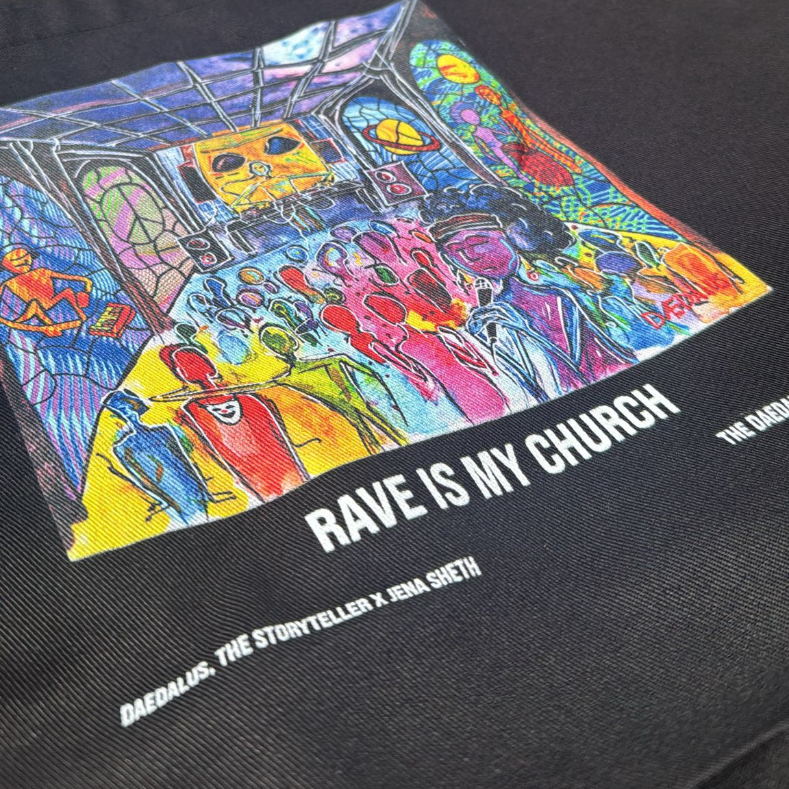 Rave is my Church Tote