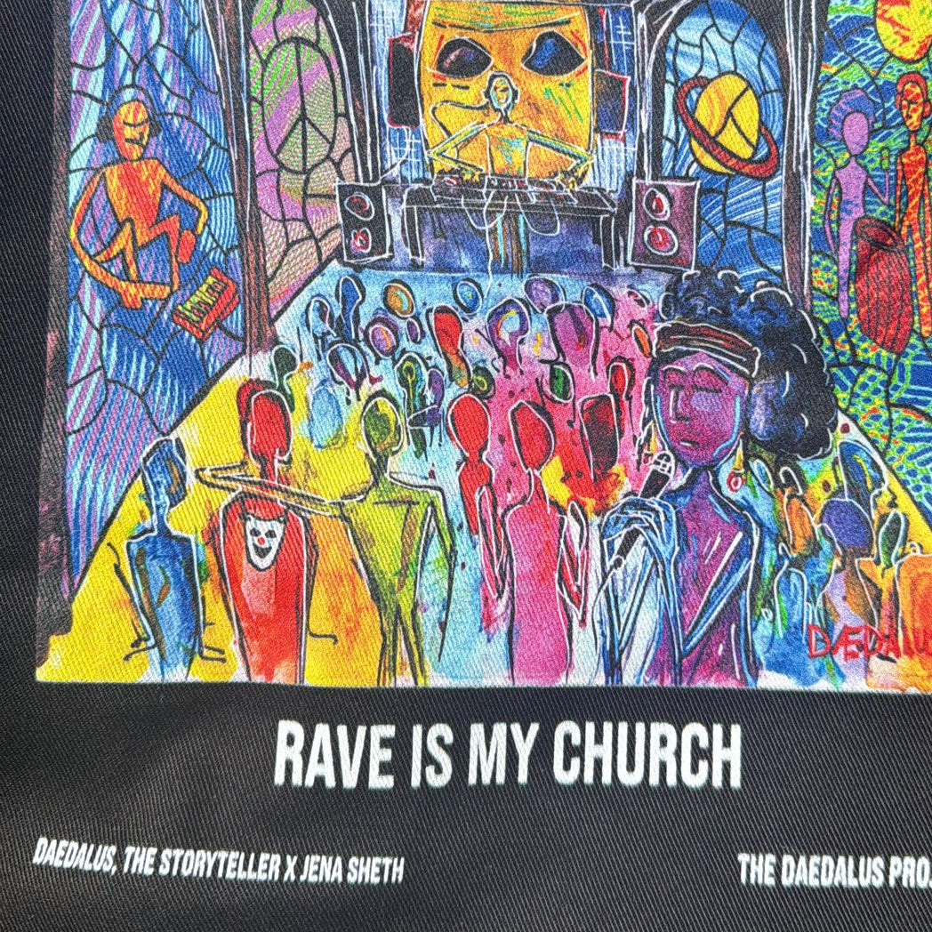 Rave is my Church Tote