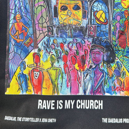 Rave is my Church Tote
