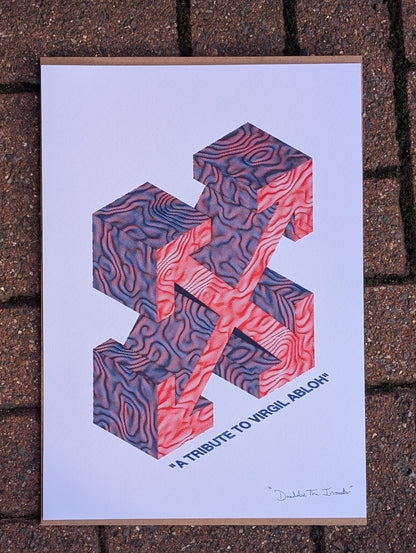 A TRIBUTE TO VIRGIL ABLOH (A3 Pen Plot)